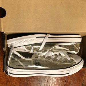 Converse All Star Shoes Clear Womens Size 8